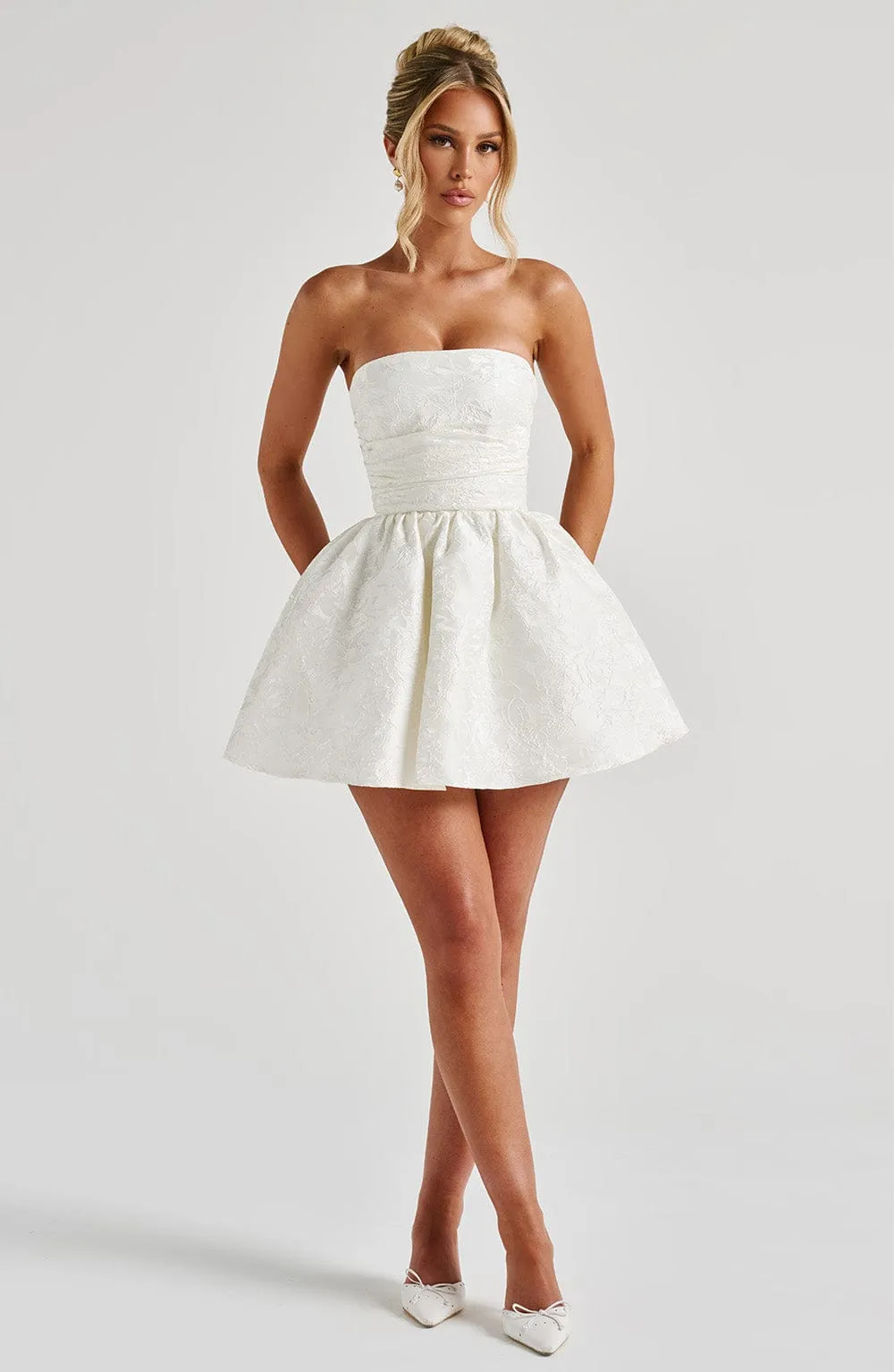 Salome Mini Dress - Ivory