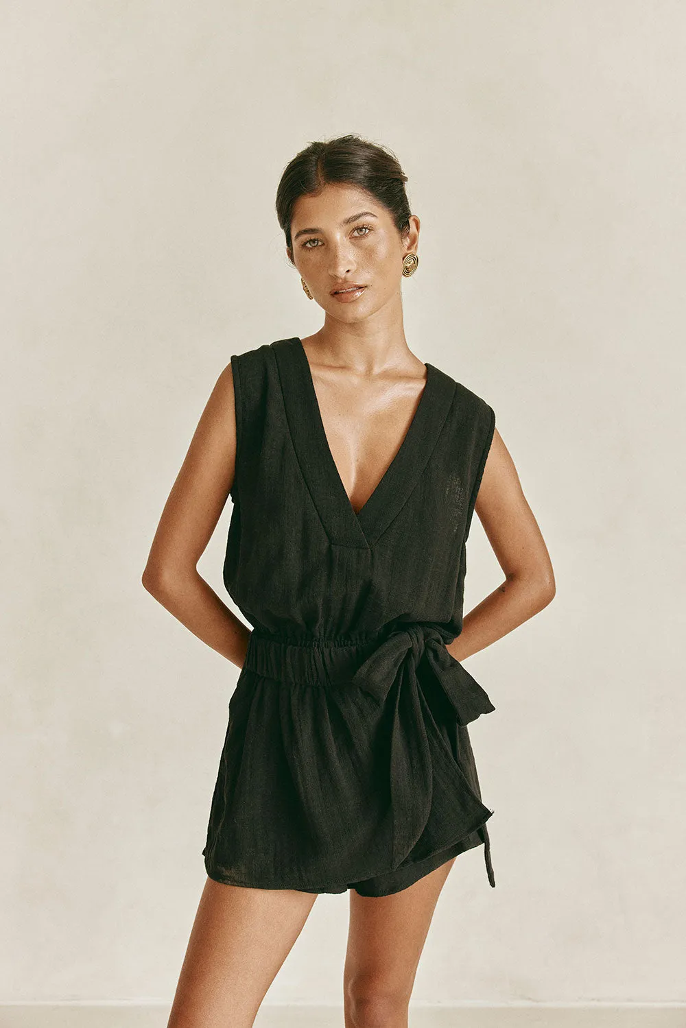 Sandy Playsuit - Black