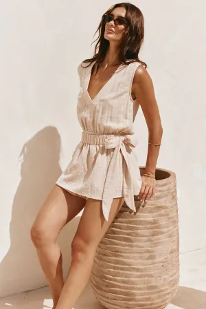 Sandy Playsuit - Tan