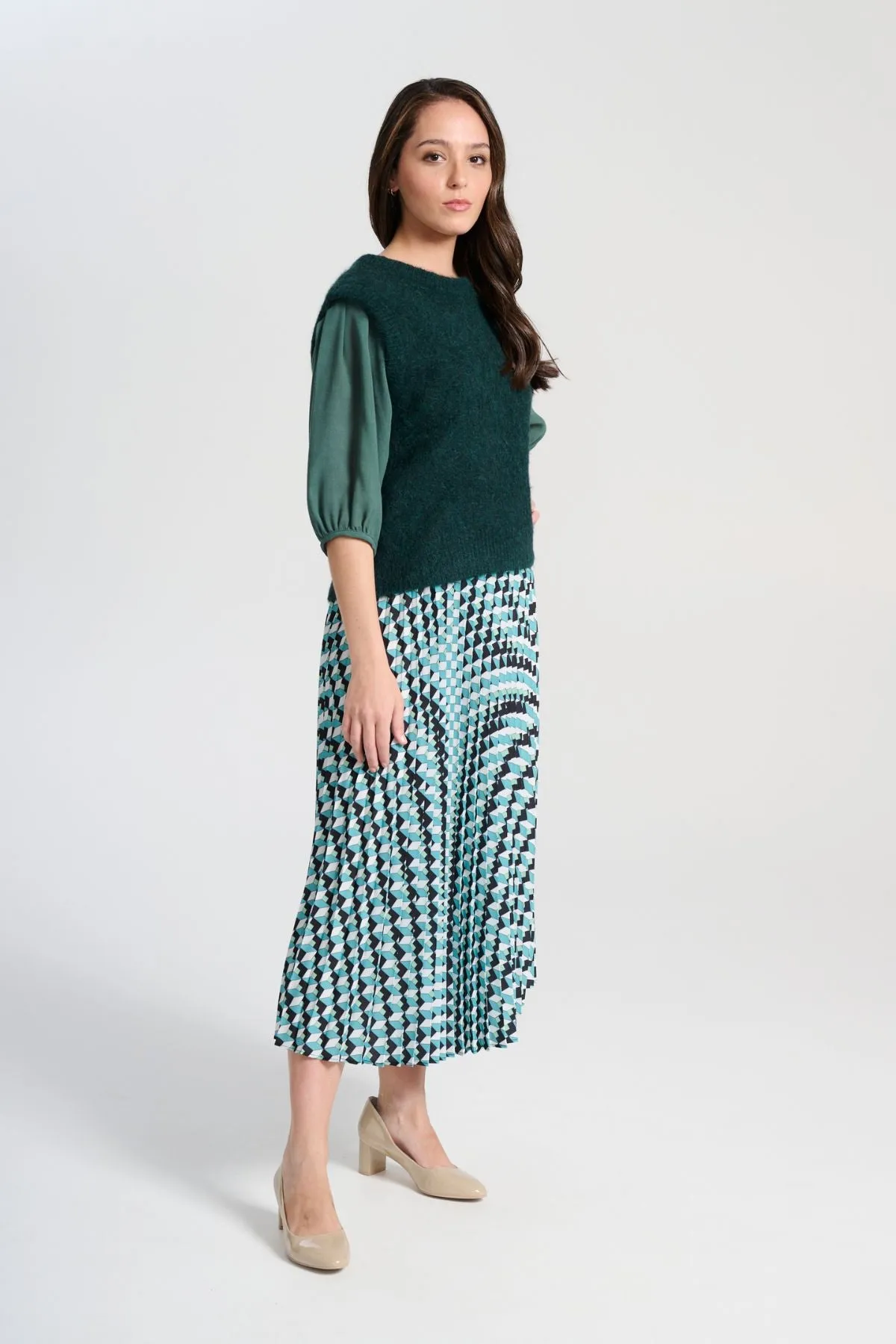 Seraph Pleated Skirt Marine