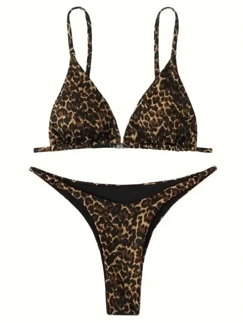 Sexy Leopard Bikini Suit