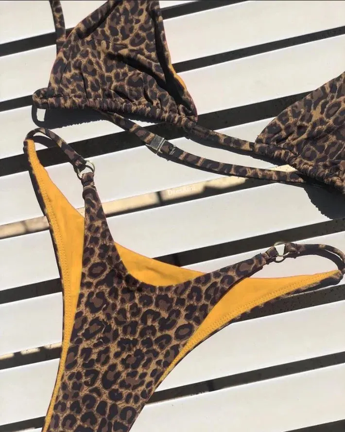 Sexy Leopard Bikini Suit