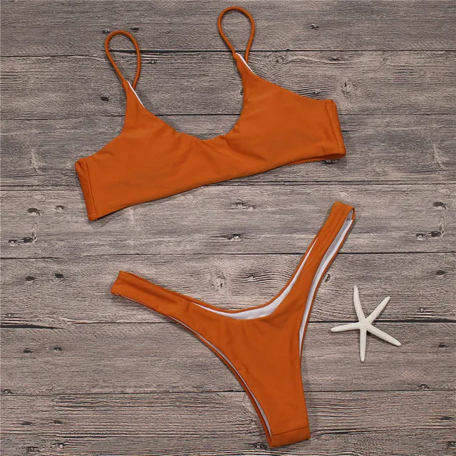 Sexy Micro Bikini Plus Size Swimwear Push Up Thong