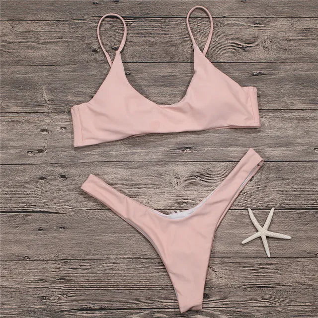 Sexy Micro Bikini Plus Size Swimwear Push Up Thong