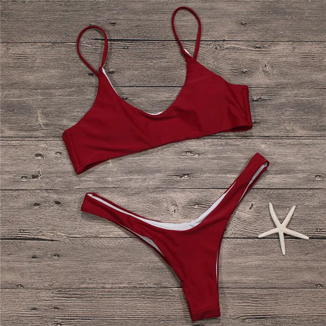 Sexy Micro Bikini Plus Size Swimwear Push Up Thong