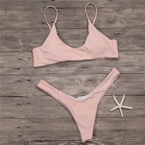 Sexy Micro Bikini Plus Size Swimwear Push Up Thong