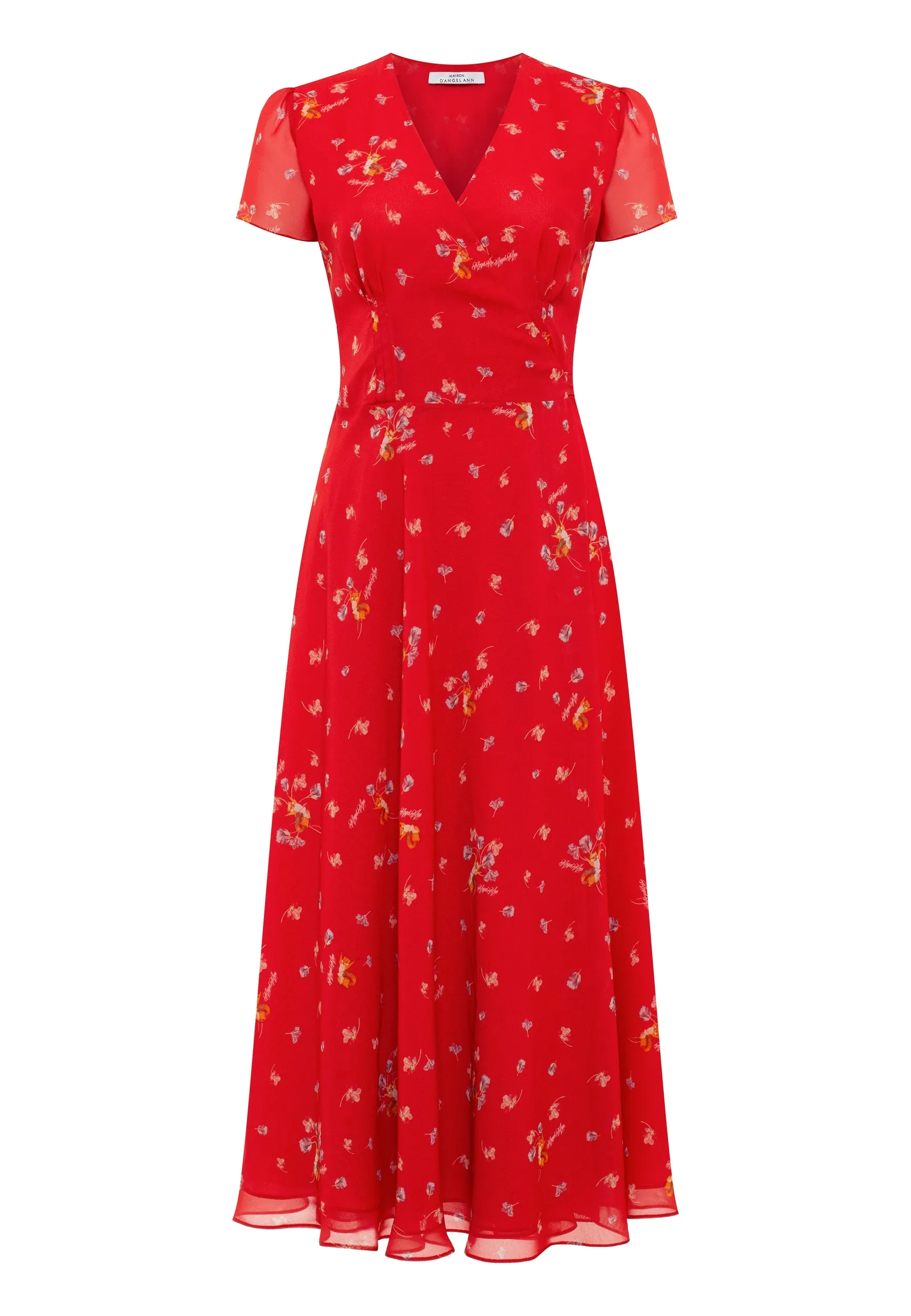 Short sleeve midi dress