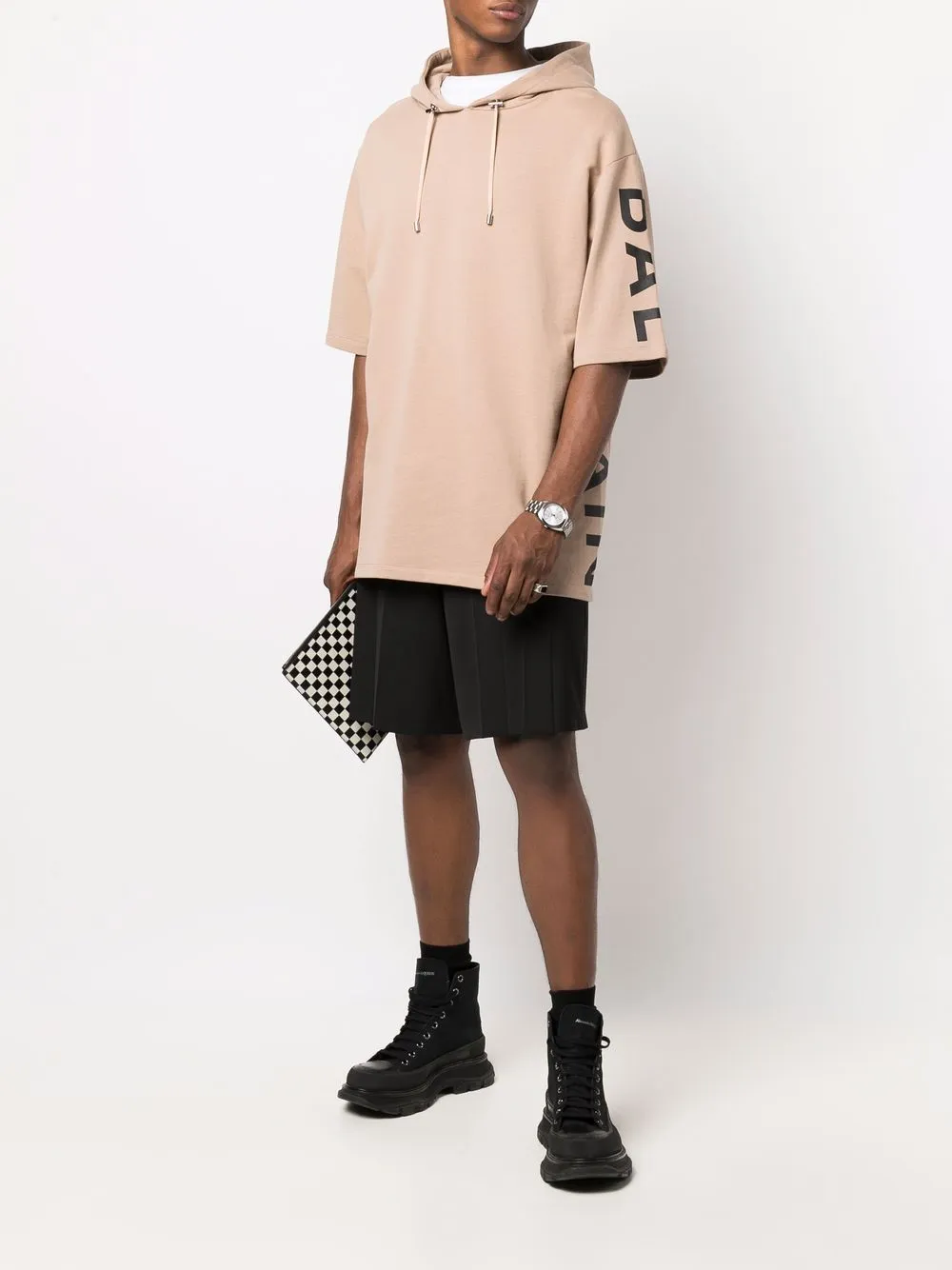 Short-sleeved sweatshirt