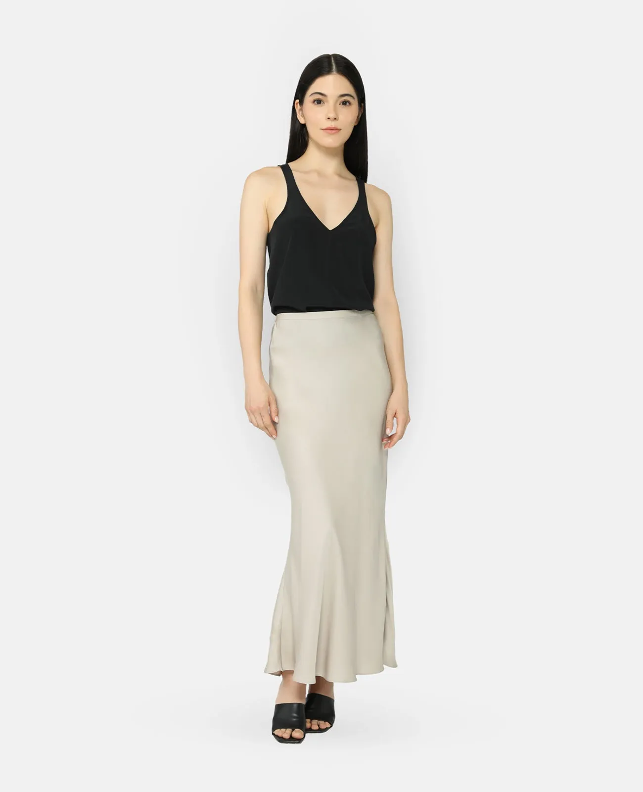 Silk Deep V-Neck Tank