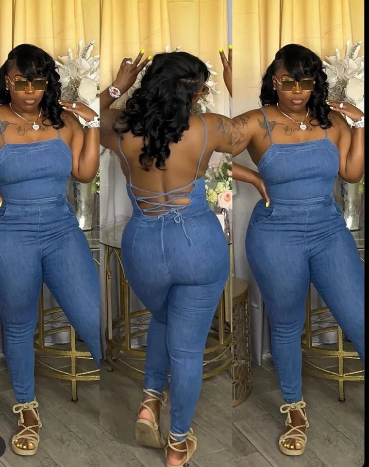 Skinny Leg Halter Jumpsuit