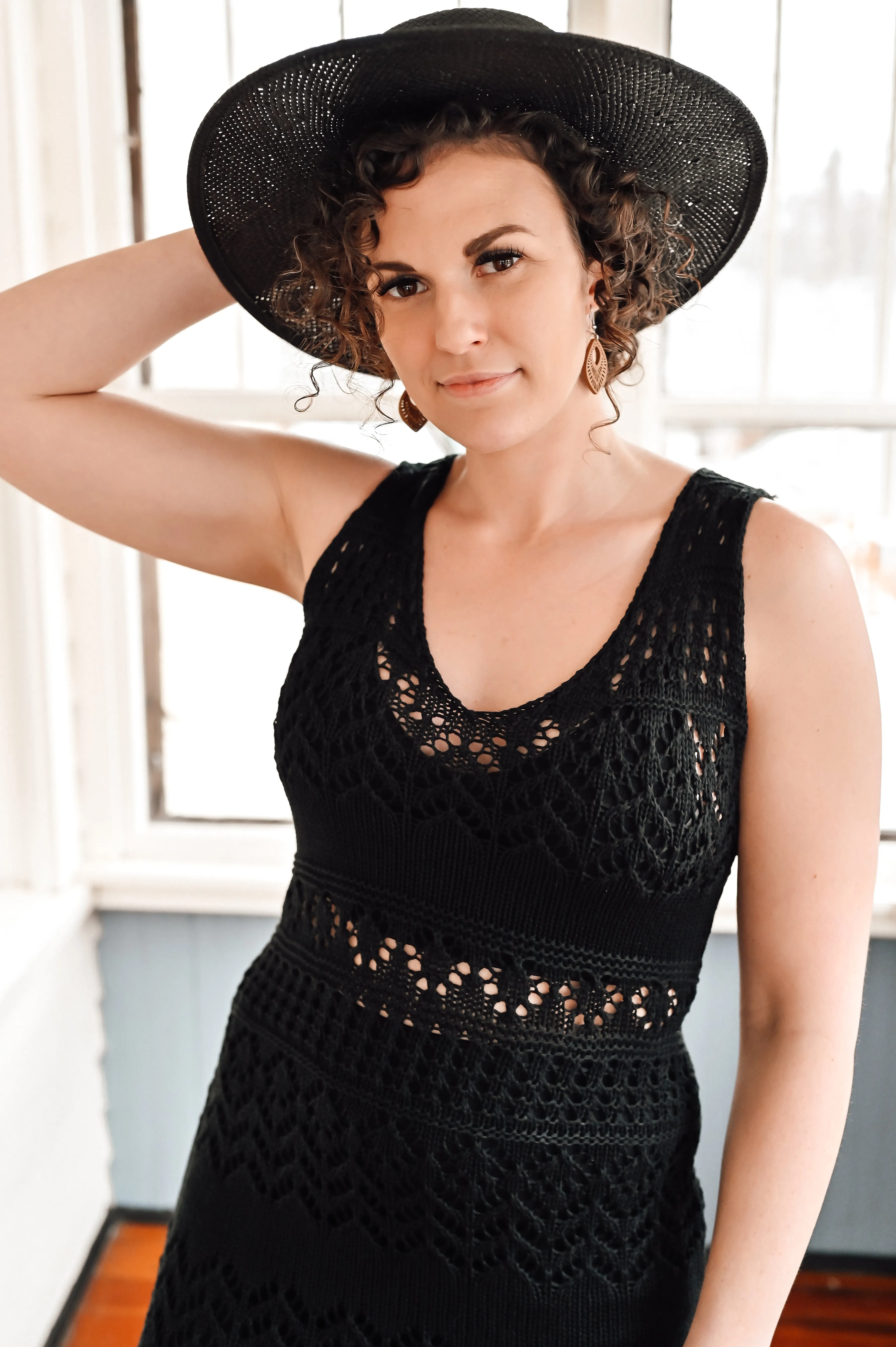 Sleeveless V-Neck Cover Up Dress *FINAL SALE*