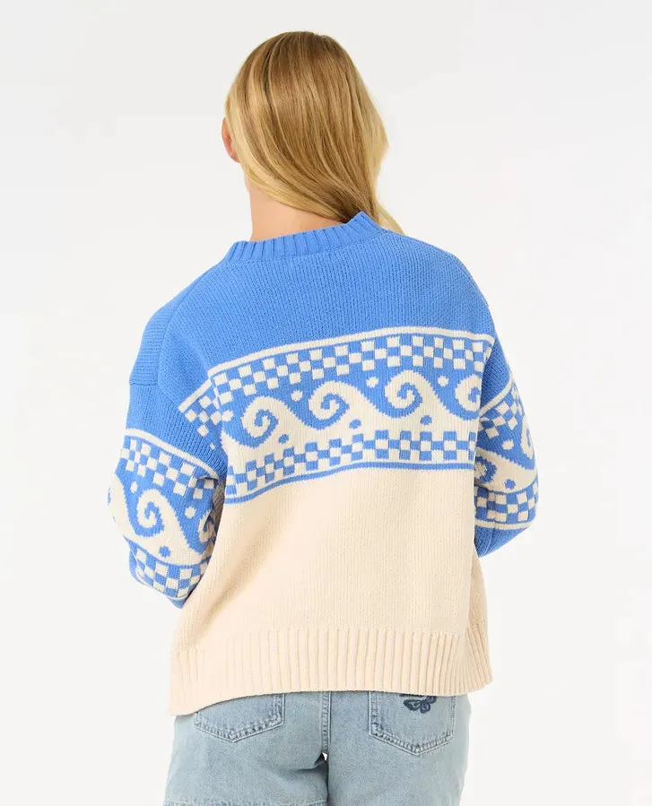 Soleil Knit Crew - Dark Blue