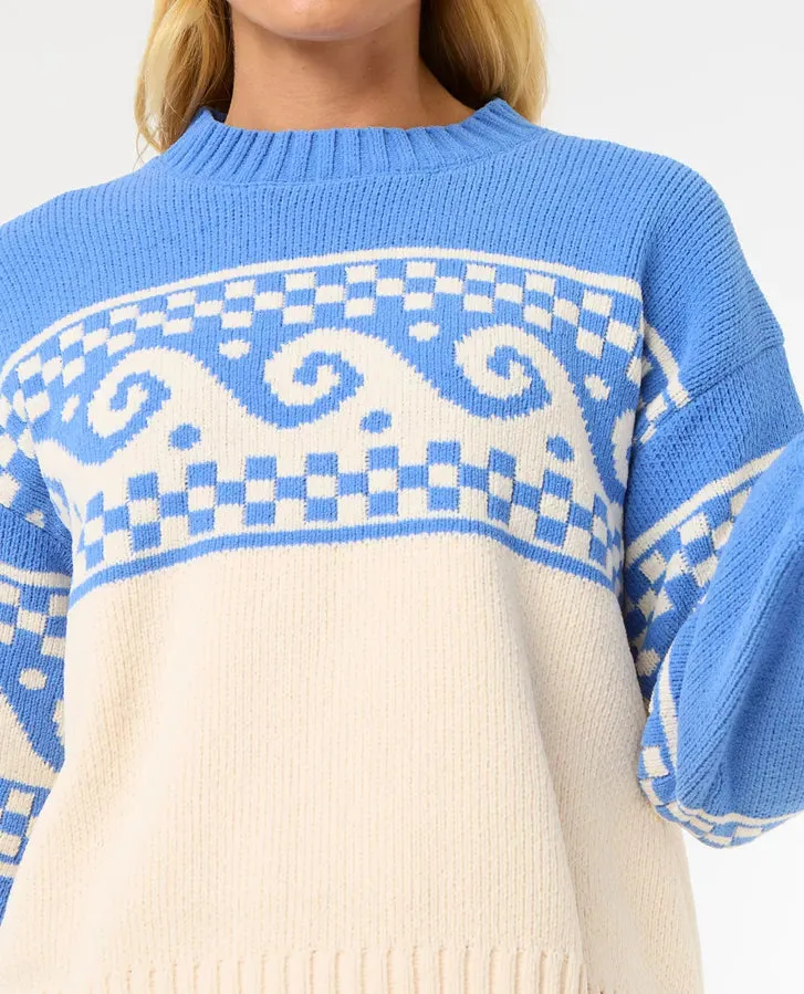 Soleil Knit Crew - Dark Blue