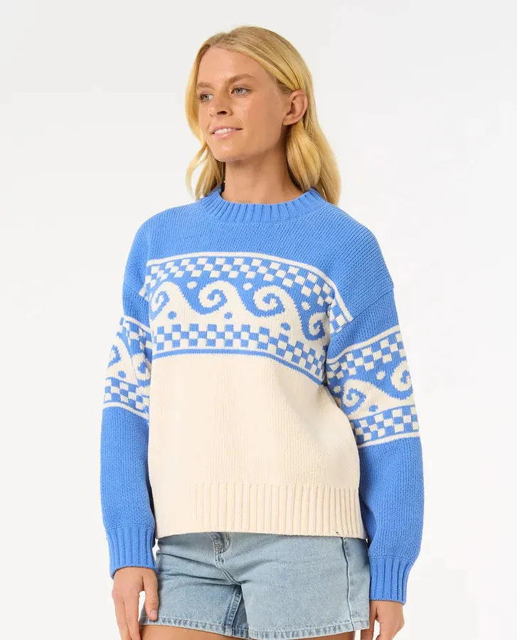 Soleil Knit Crew - Dark Blue