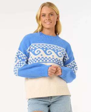 Soleil Knit Crew - Dark Blue