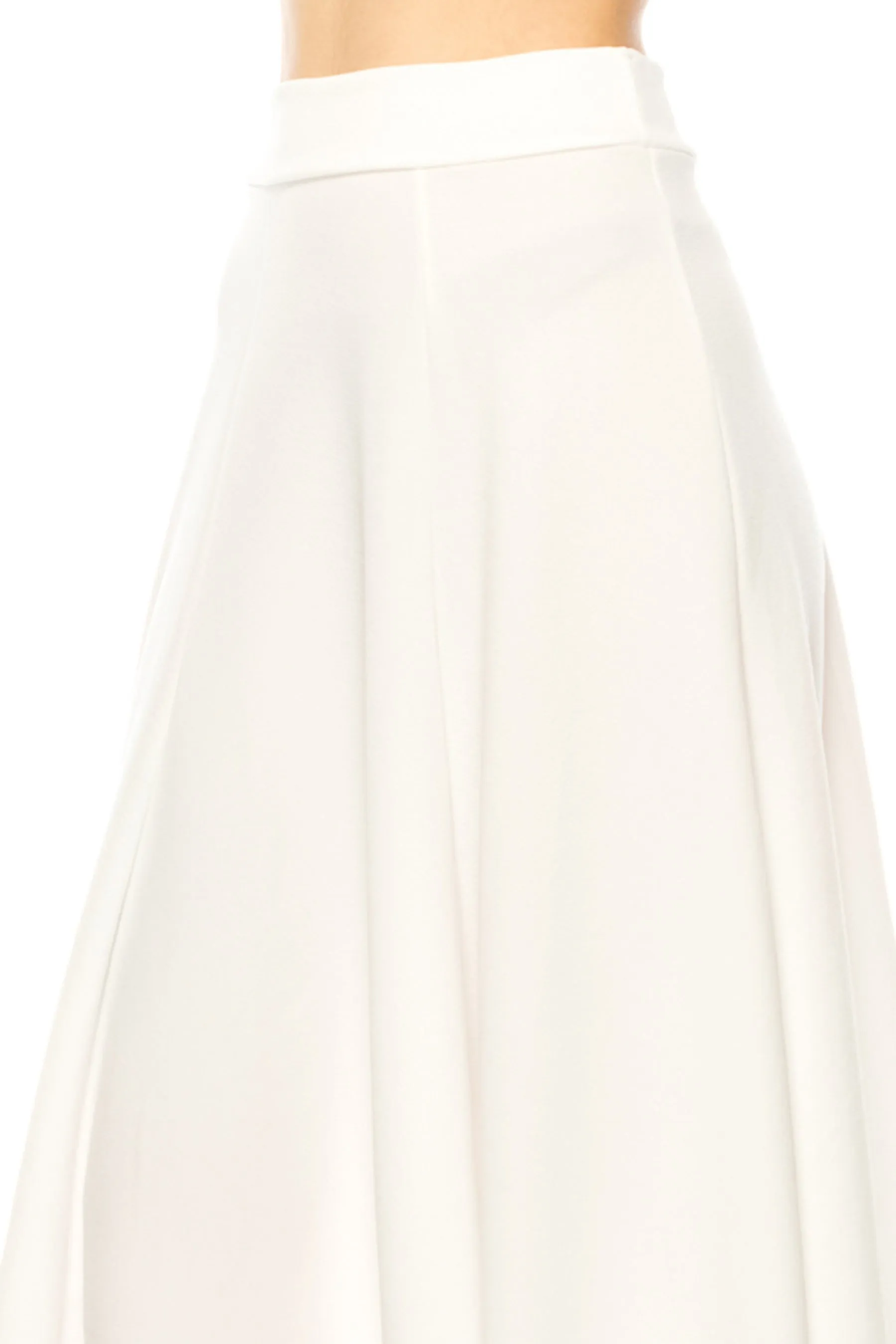 Solid Flared Lightweight Elastic Long Midi A-Line Skirt S834 $10Each