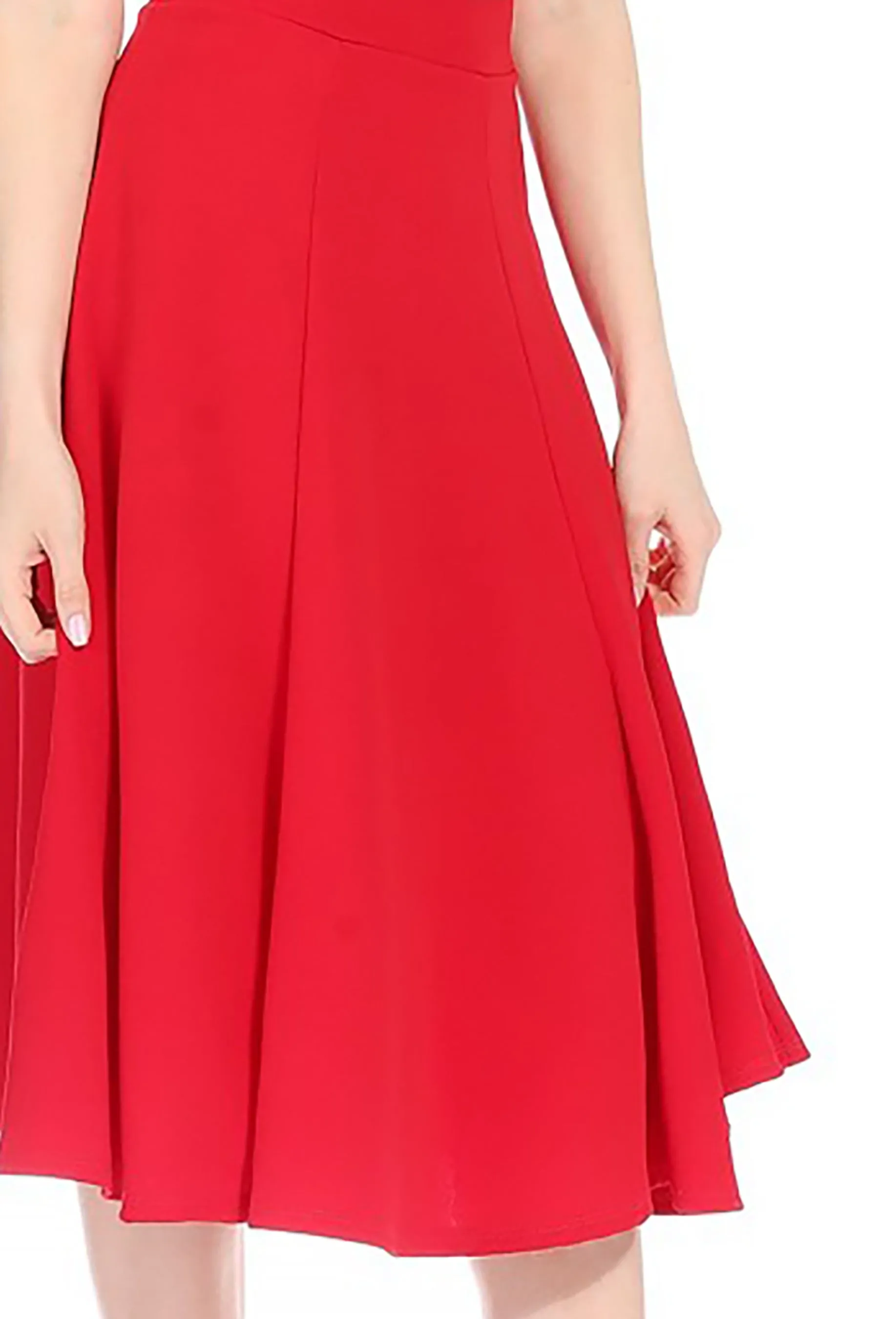 Solid Flared Lightweight Elastic Long Midi A-Line Skirt S834 $10Each
