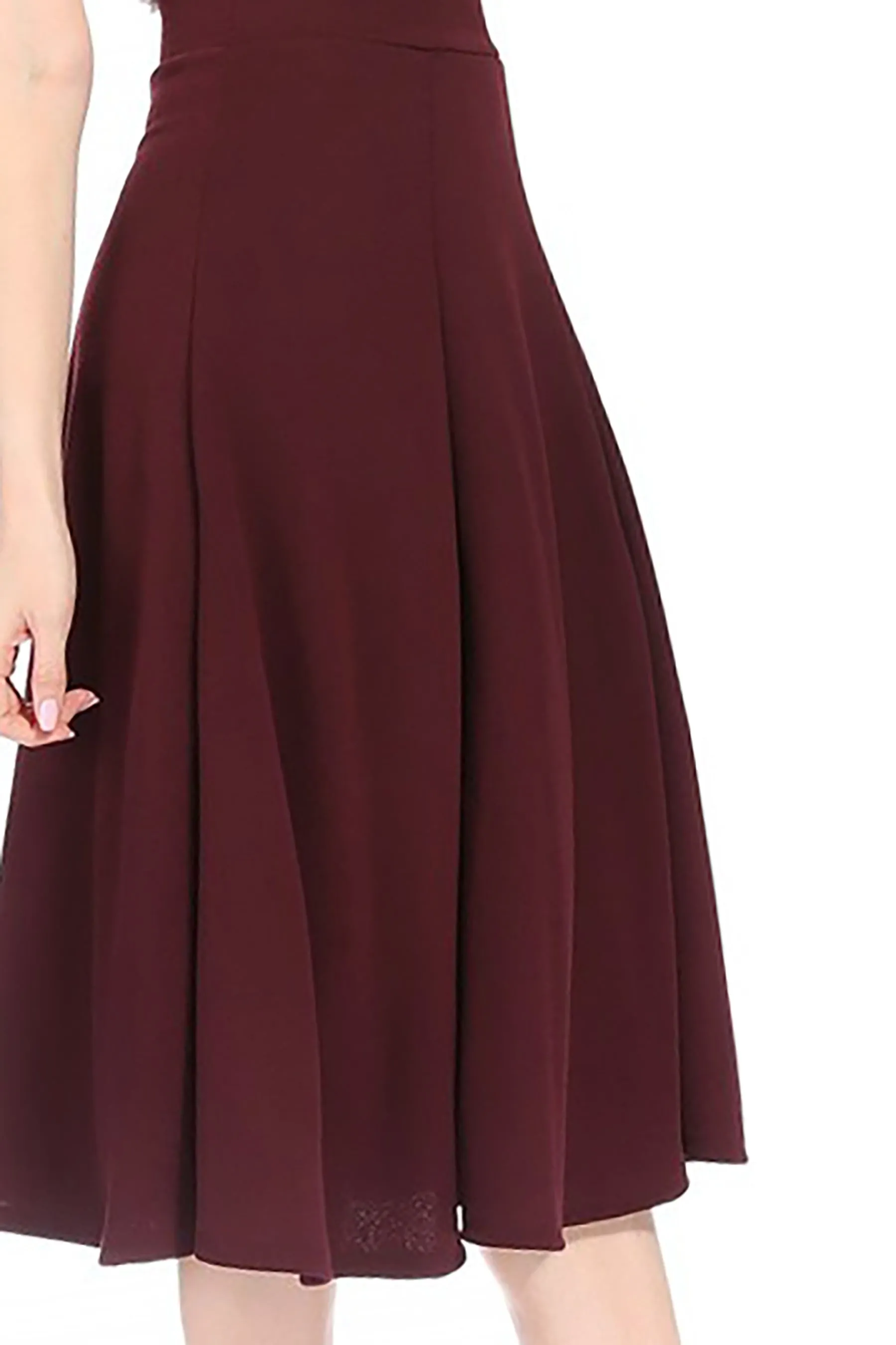 Solid Flared Lightweight Elastic Long Midi A-Line Skirt S834 $10Each