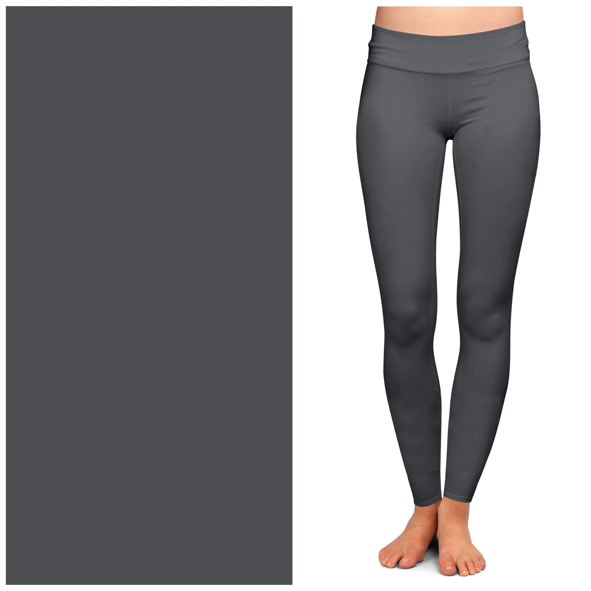 Solid Graphite W/Pockets Leggings