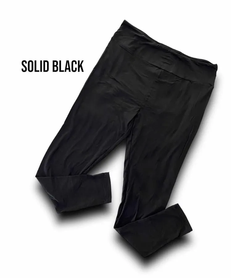Solid Leggings - Solid Black Leggings