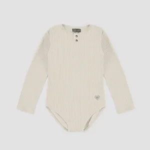 Souris Mini - Henley Collar Bodysuit - Cream