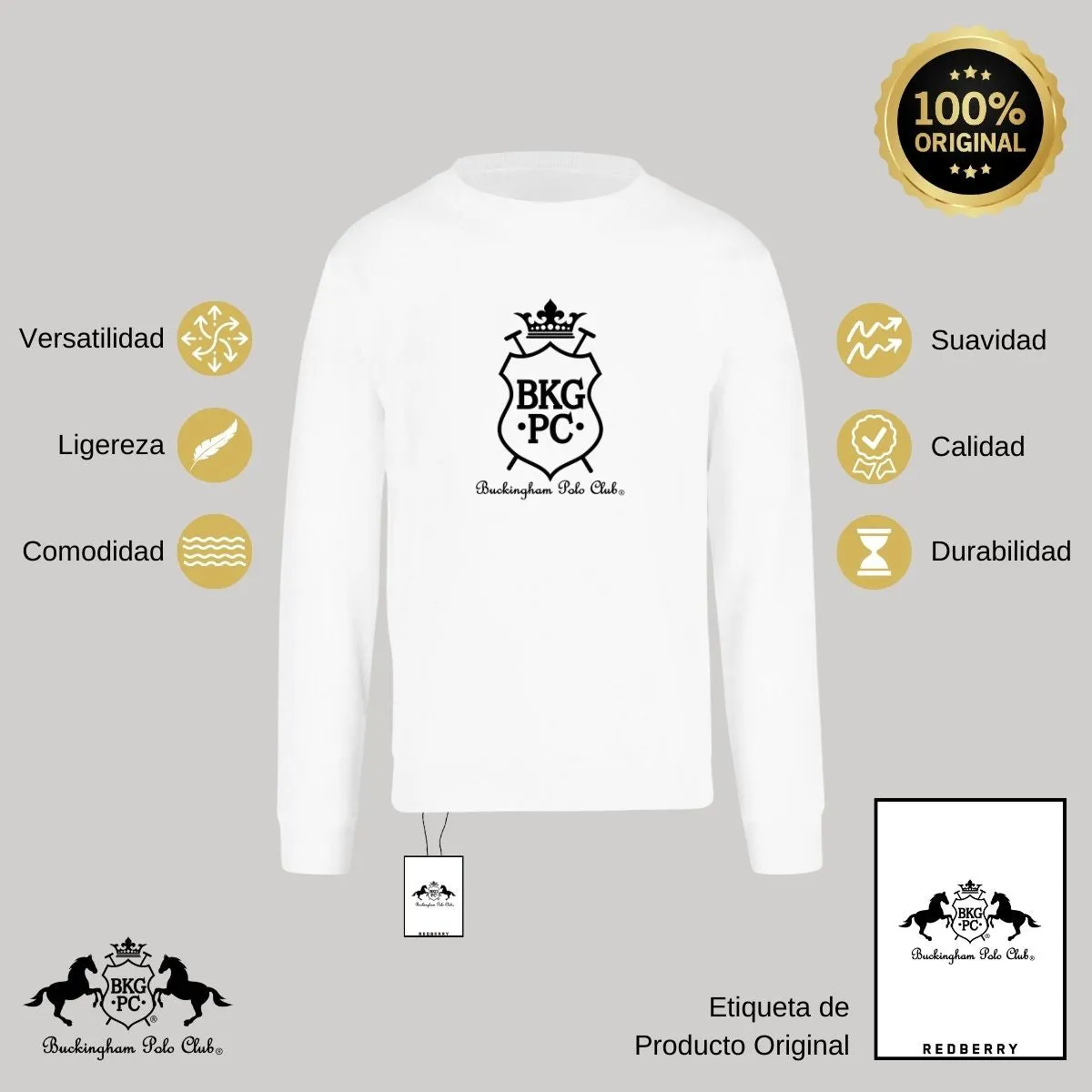 Sudadera Hombre Buckingham Polo Club BKG PC