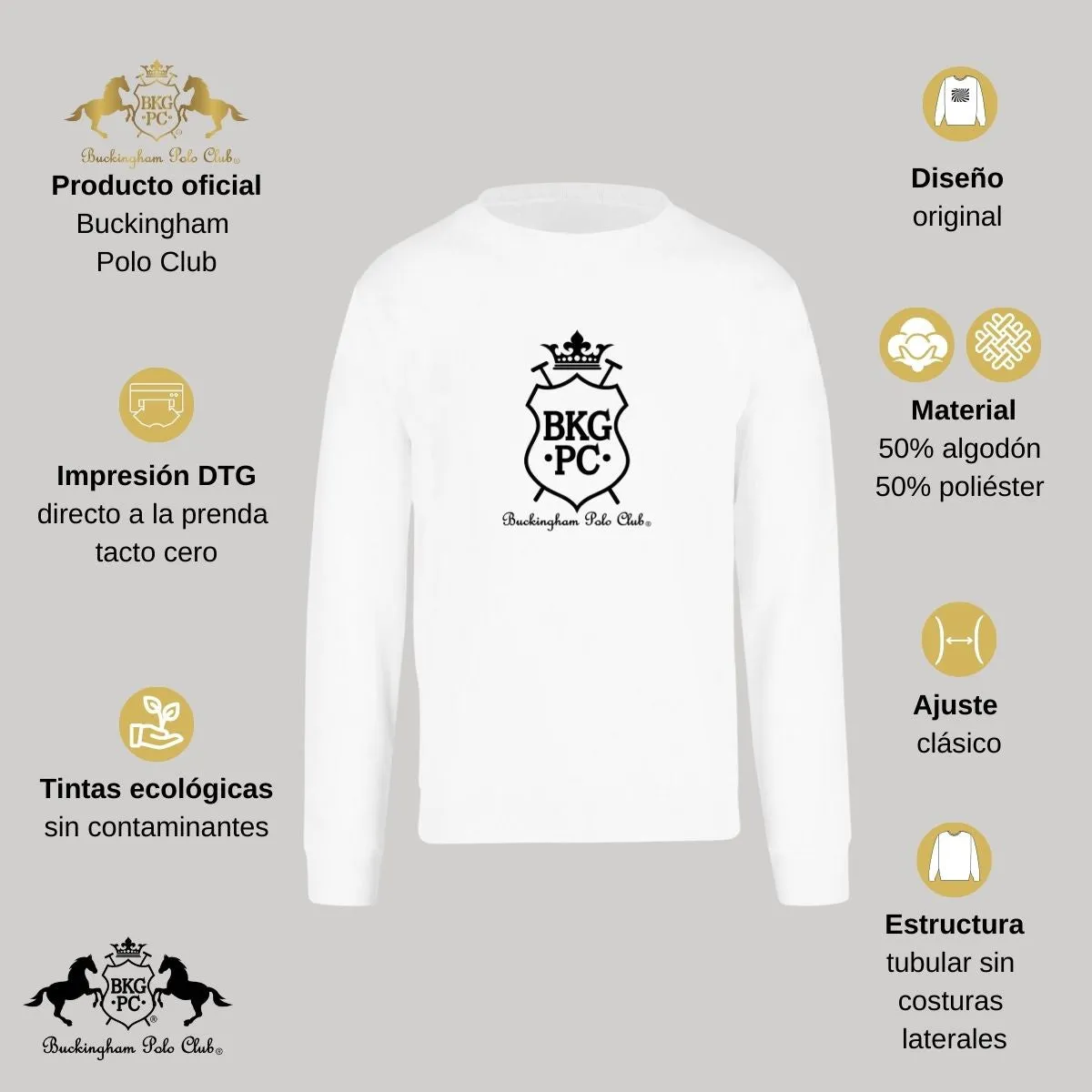 Sudadera Hombre Buckingham Polo Club BKG PC