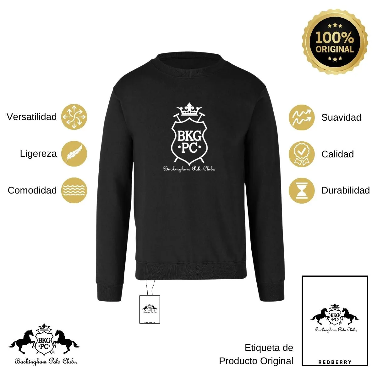 Sudadera Hombre Buckingham Polo Club BKG PC