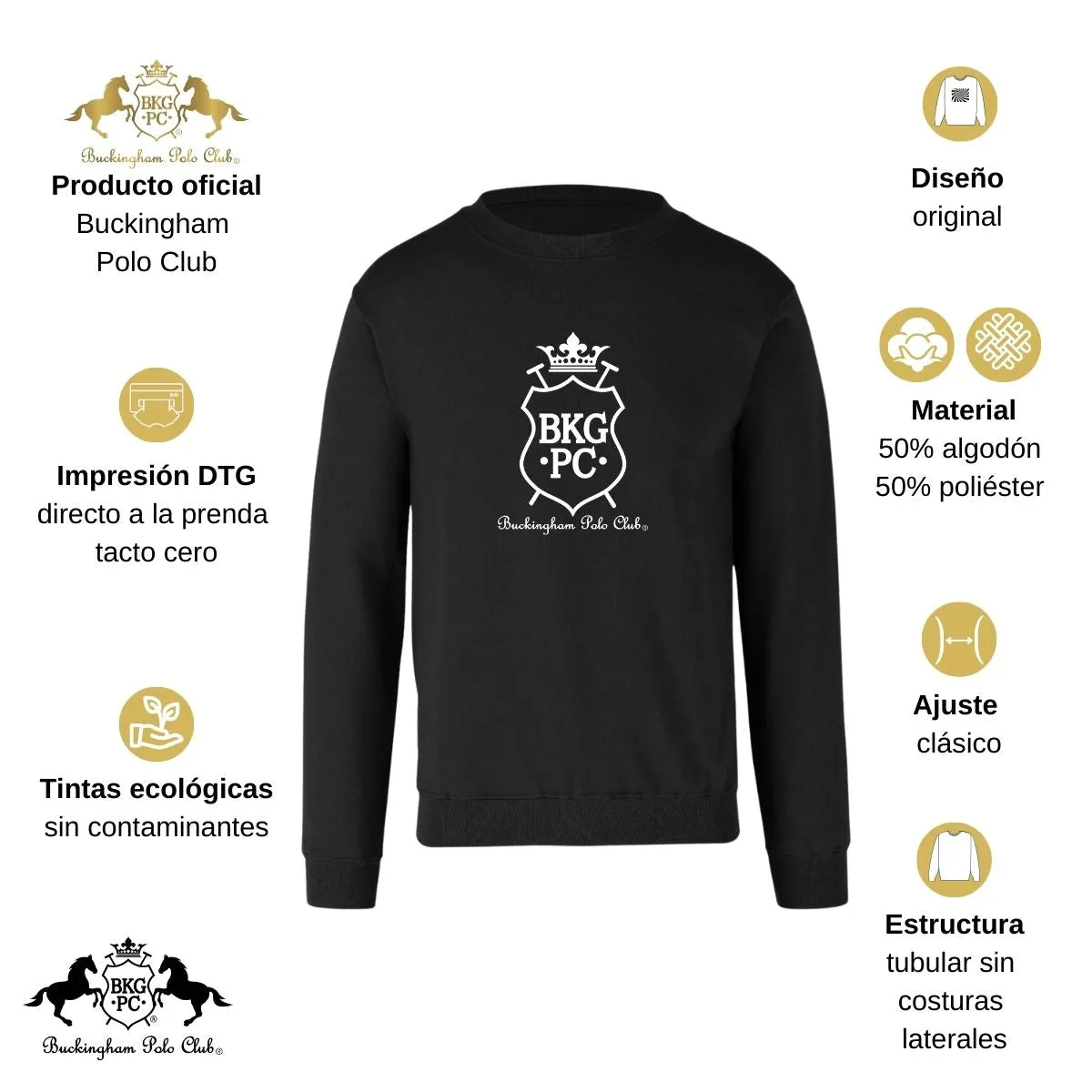 Sudadera Hombre Buckingham Polo Club BKG PC