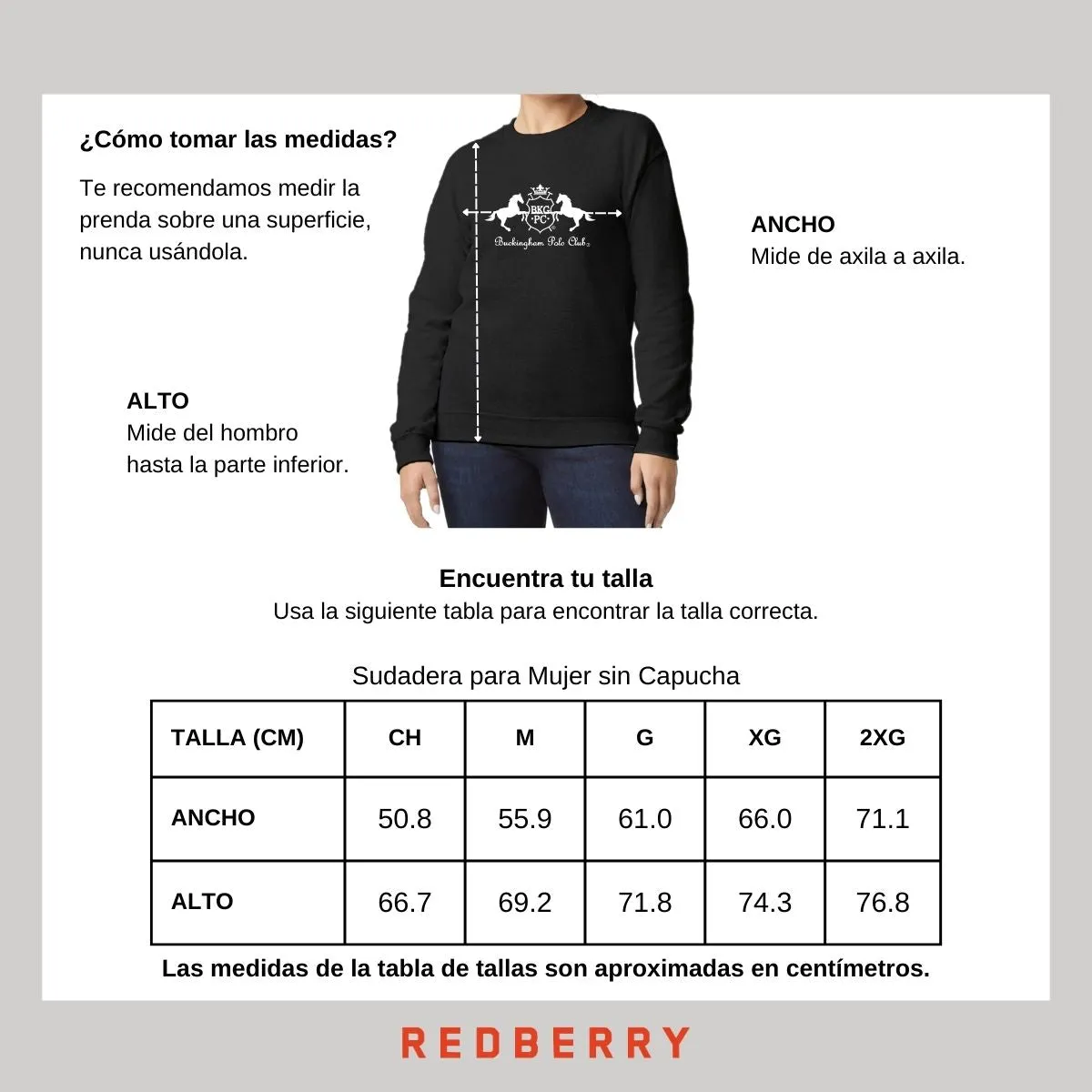 Sudadera Mujer Buckingham Polo Club Logo