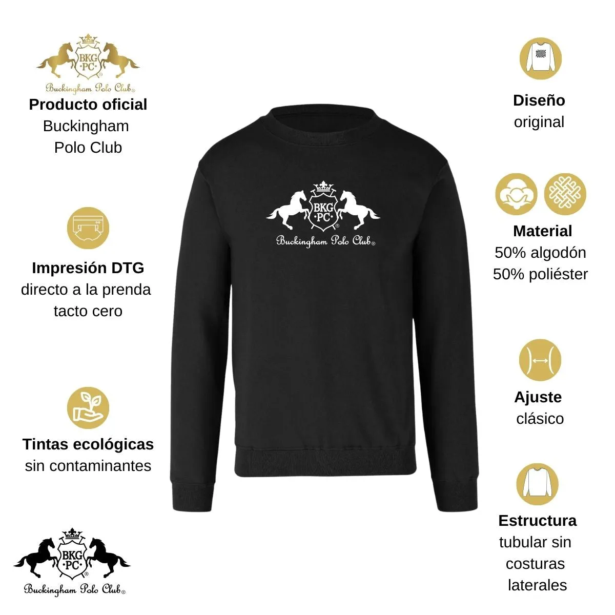 Sudadera Mujer Buckingham Polo Club Logo