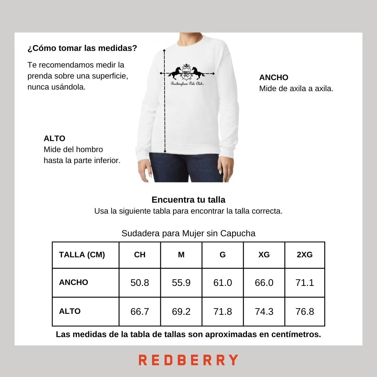 Sudadera Mujer Buckingham Polo Club Logo