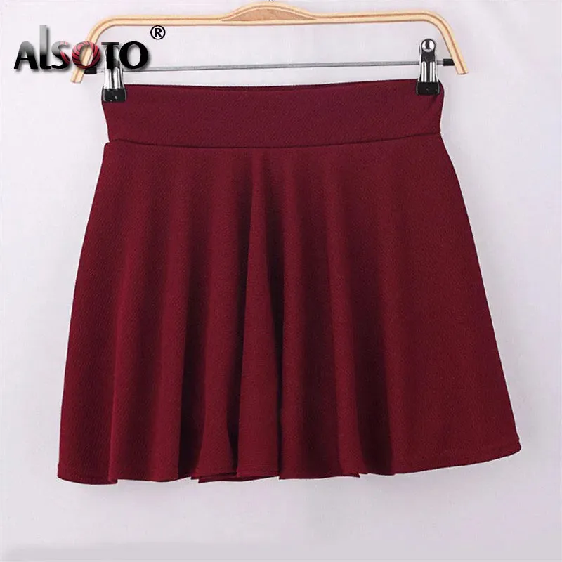 Summer 2023 Women Skirt Elastic Faldas Ladies Midi Skirts Pleated Black Sexy Stripe Girl Mini Short School Skirts saia feminina