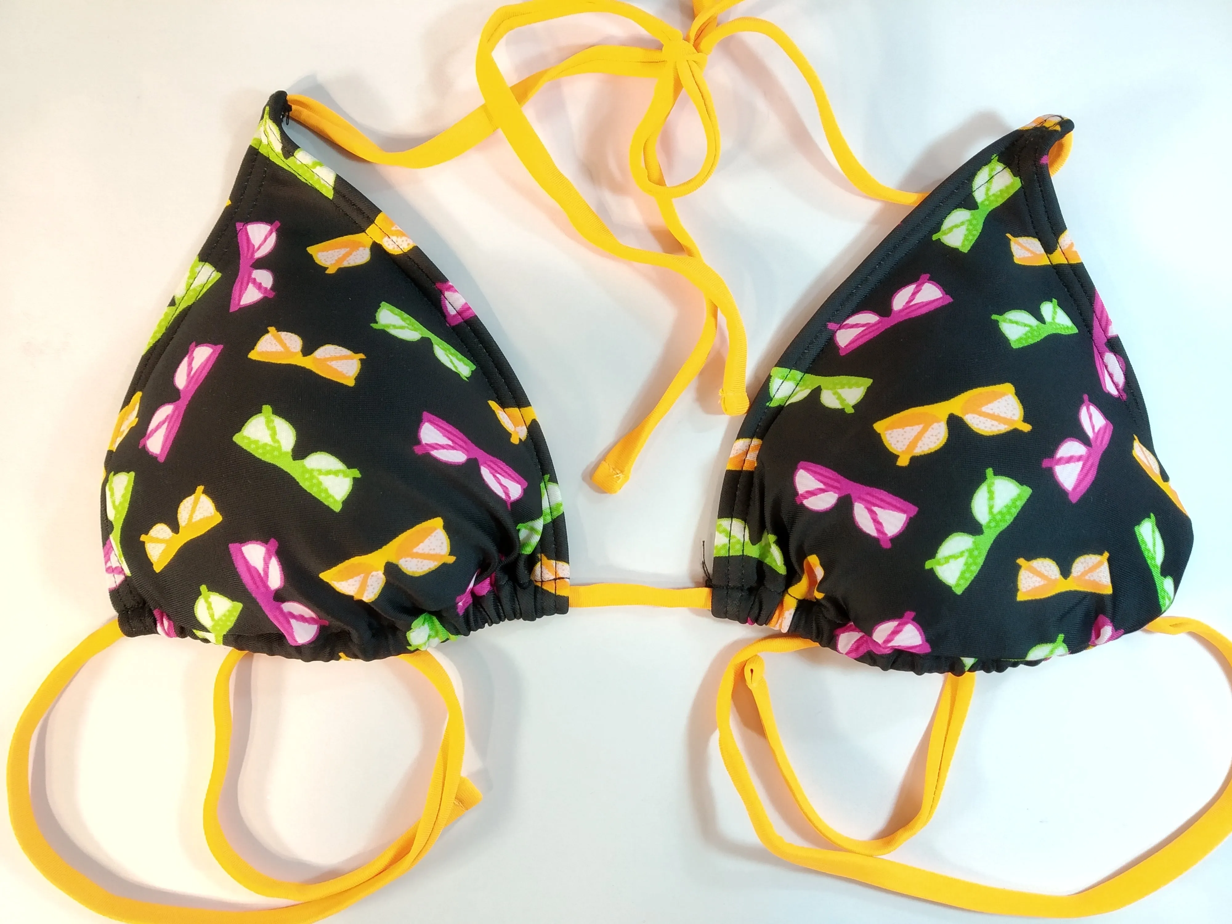 Super Orange Mix triangle Bikini Sets