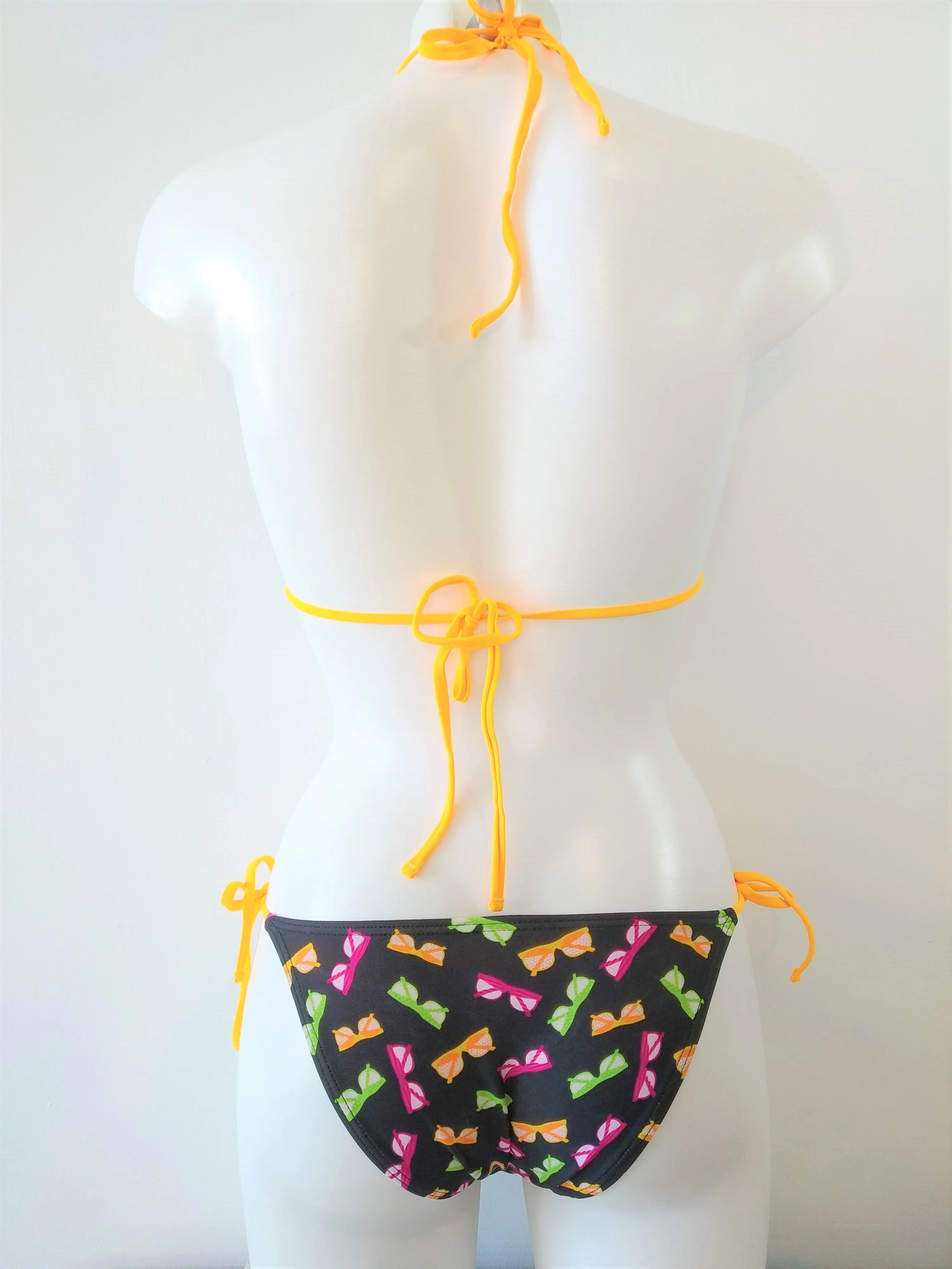 Super Orange Mix triangle Bikini Sets