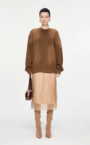 Sweatershirt / JNBY Oversized Cotton Sweatershirt