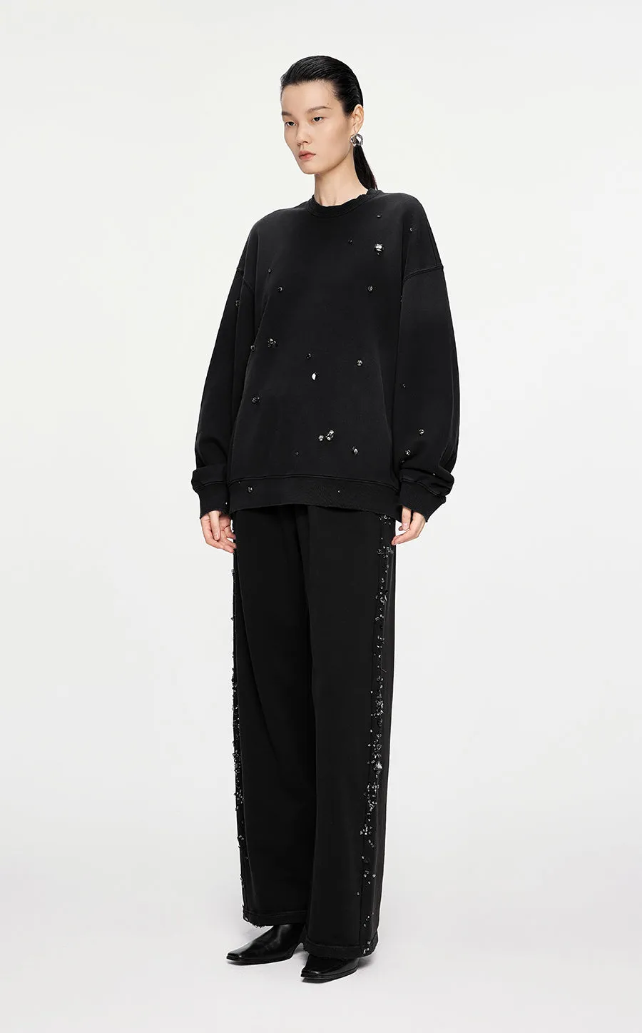 Sweatershirt / JNBY Oversized Cotton Sweatershirt