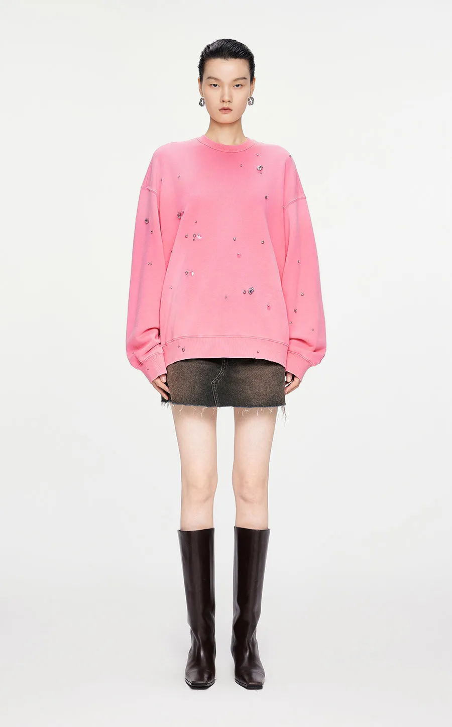 Sweatershirt / JNBY Oversized Cotton Sweatershirt