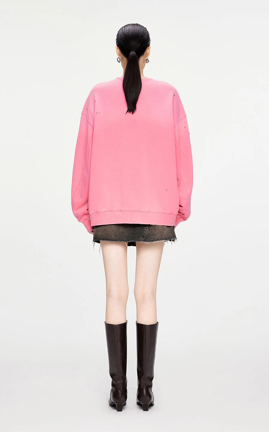 Sweatershirt / JNBY Oversized Cotton Sweatershirt