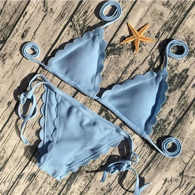 Swimwear Brazilian Bikini Sets Women Bandage Bikini Bathing Suit B001