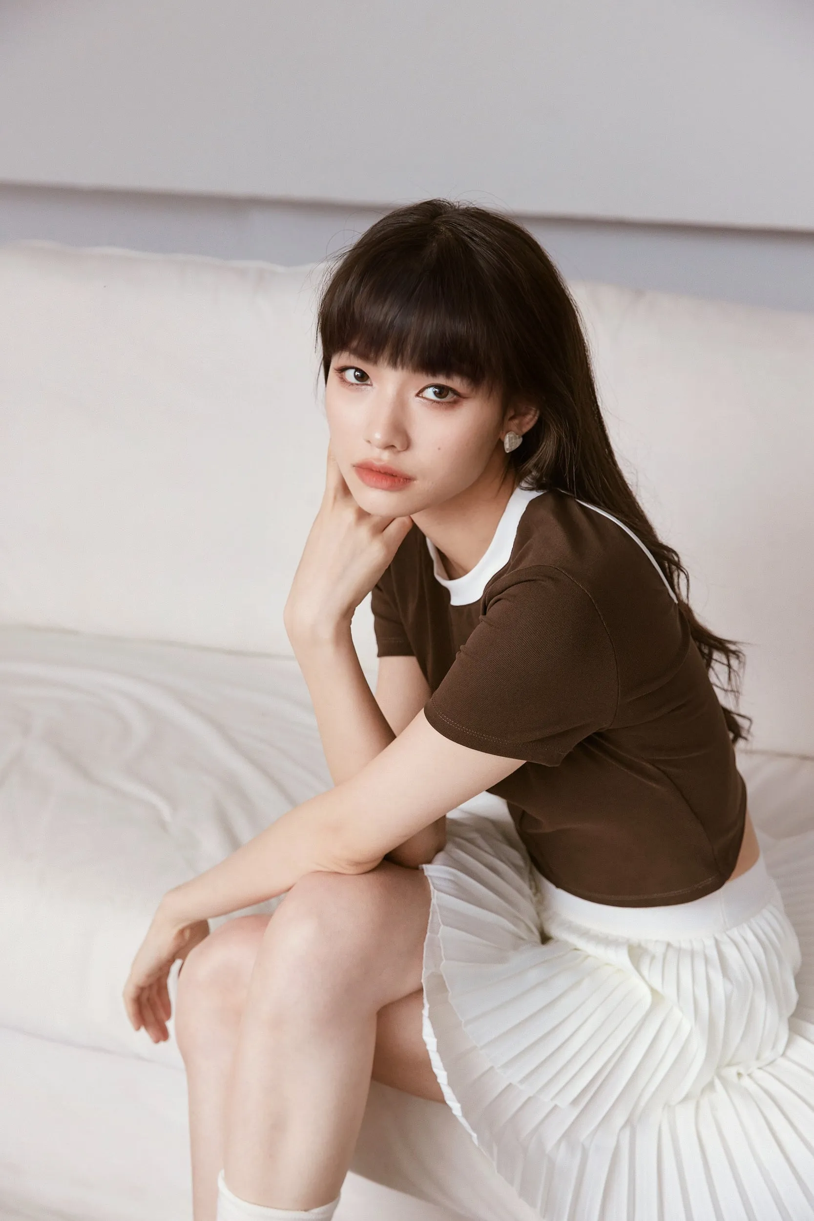Talent Pleated Skirt - White