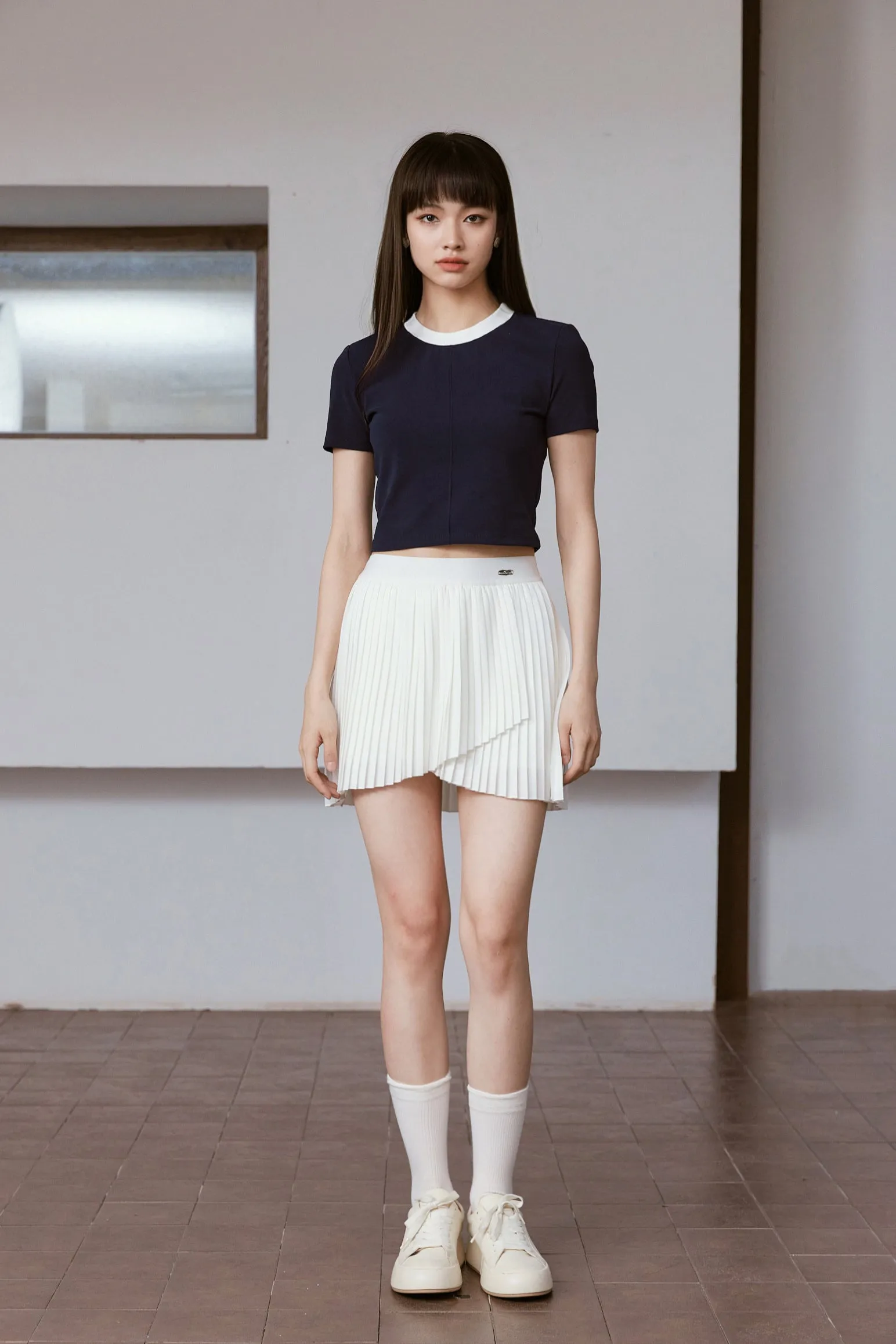 Talent Pleated Skirt - White