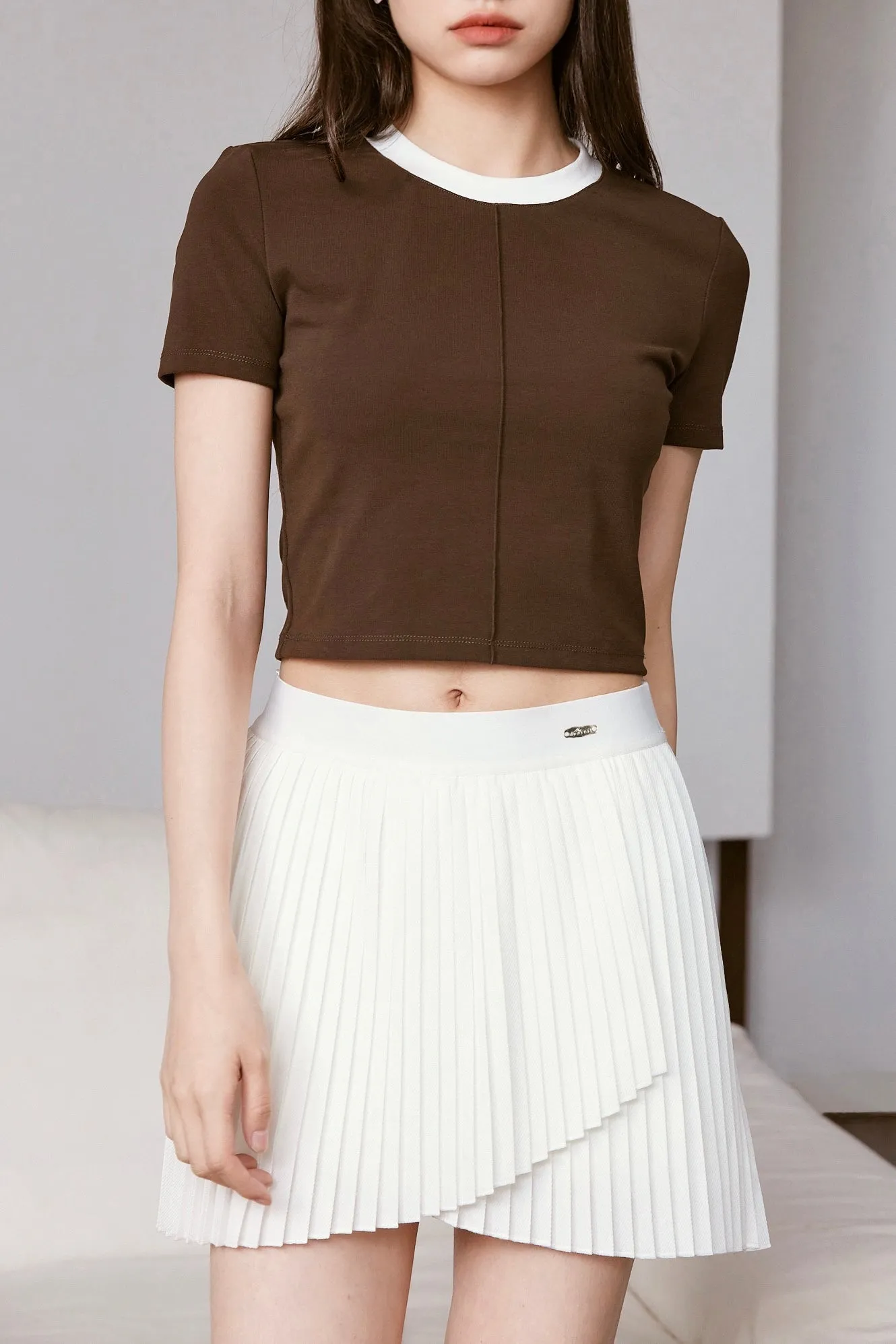 Talent Pleated Skirt - White