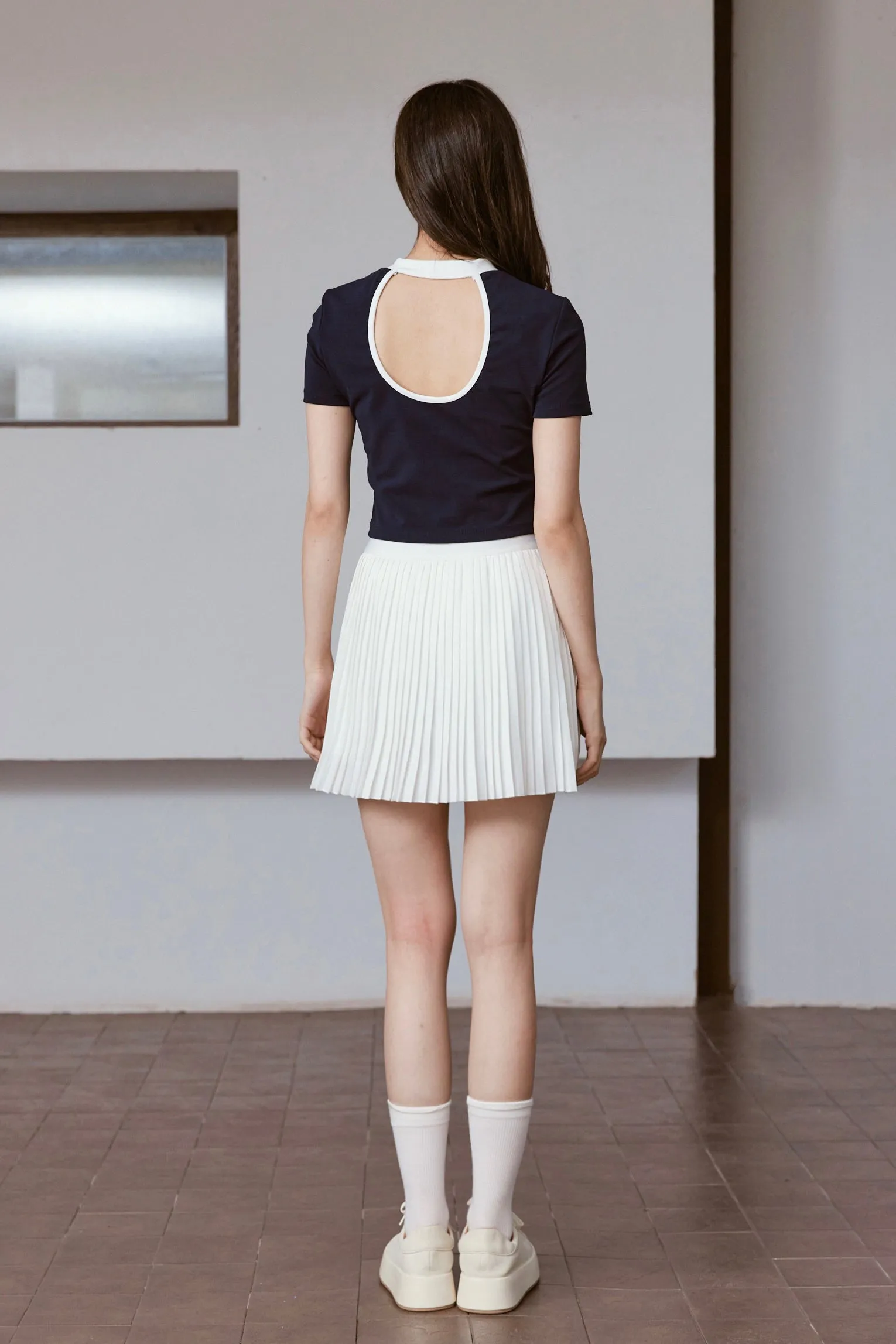 Talent Pleated Skirt - White
