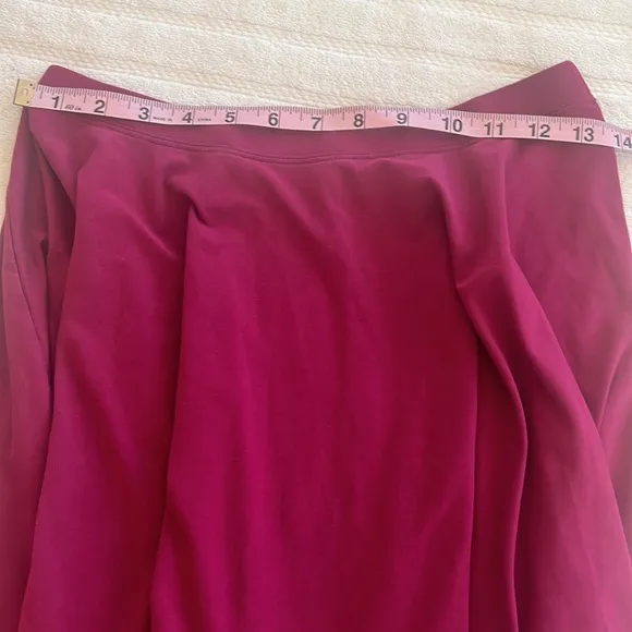 Talula Aritzia Purple Wine Knit Mini Pleated Skater Skirt sz S EUC Barbiecore