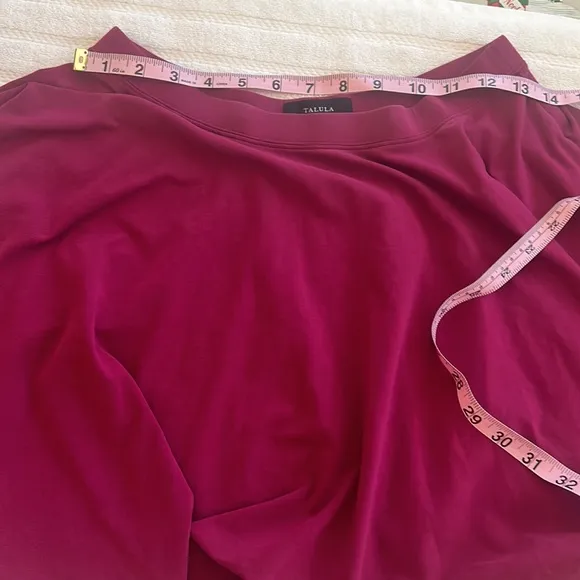 Talula Aritzia Purple Wine Knit Mini Pleated Skater Skirt sz S EUC Barbiecore