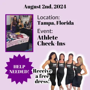 Tampa Pro/Am Check-ins Thursday, August 1st and Friday August 2nd