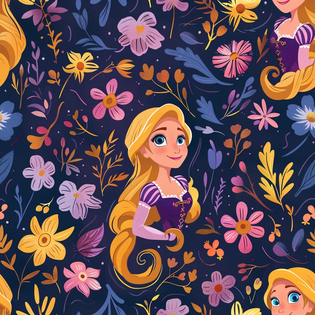Tangled Flowers W/Pockets Leggings