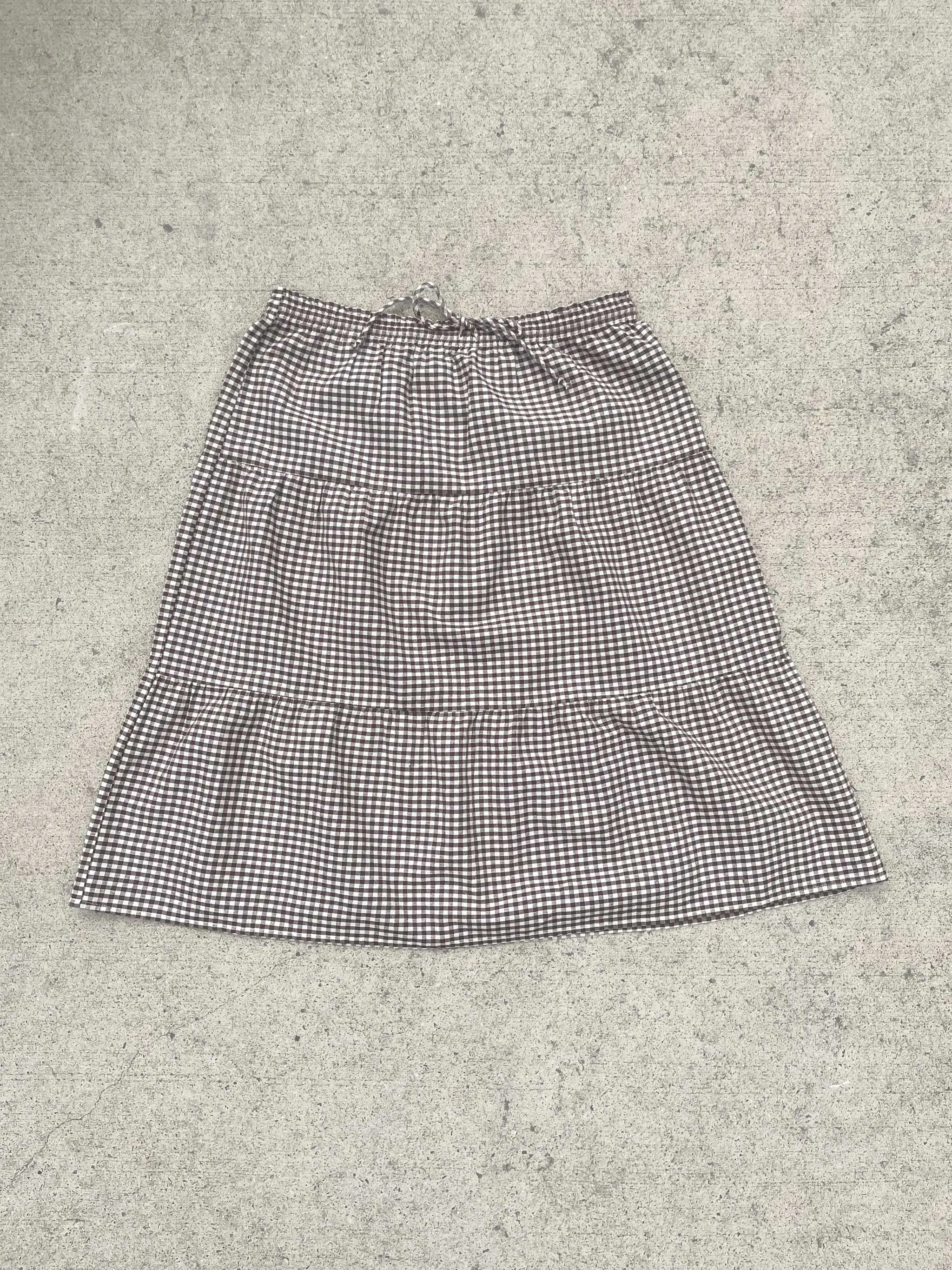 Tessa Skirt - Brown Check