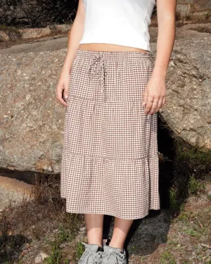 Tessa Skirt - Brown Check